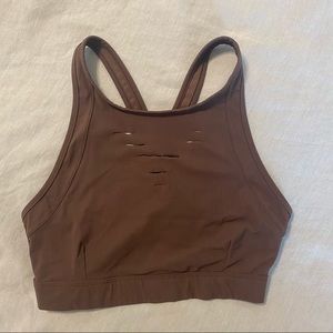 ALO yoga dark purple/plum sports bra